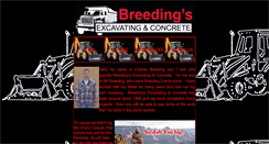 Desktop Screenshot of breedingexcavating.com